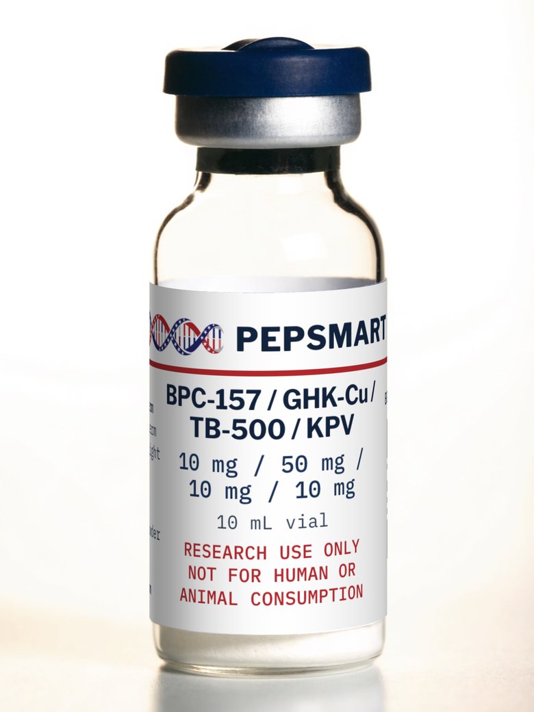 PepsMartUSA BPC-157 / GHK-Cu / TB-500 / KPV 10mg / 50mg / 10mg / 10mg research vial